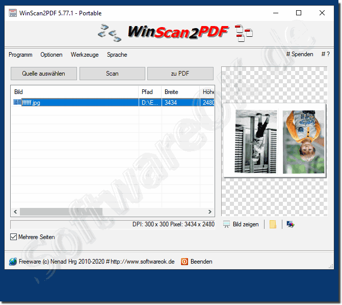Download Kostenloses Scan zu PDF Tool fr Windows!