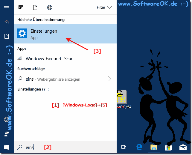 Finden der PC-Einstellungen unter Windows 10 Mglichkeit-3!