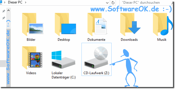 Windows 10 CD/DVD Laufwerk im MS-Explorer!