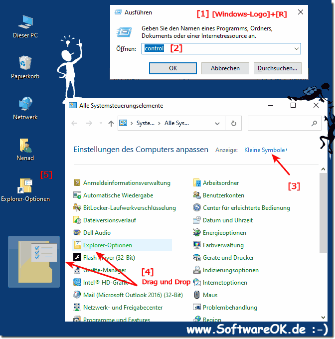 Die Windows Explorer Optionen schneller ffnen unter Windows 10!