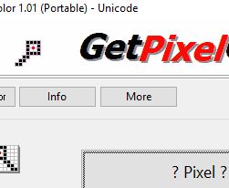 Ein Pixel Abfrage Tool Windows für Desktops