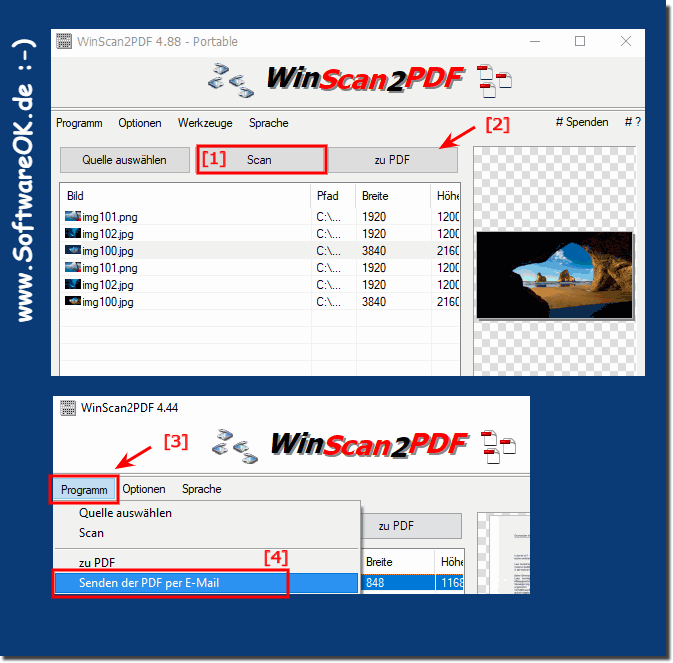 Scans unter Windows zusammenfgen als ein einzelnen PDF Datei!