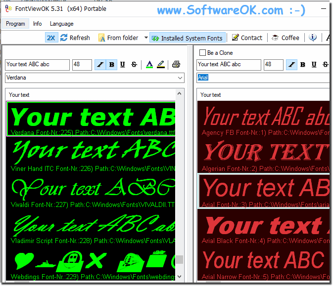 FontViewOK 8.38 for windows download