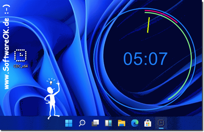 Die Schnste Analoge Desktop Uhr auf Microsofts Windows 11!