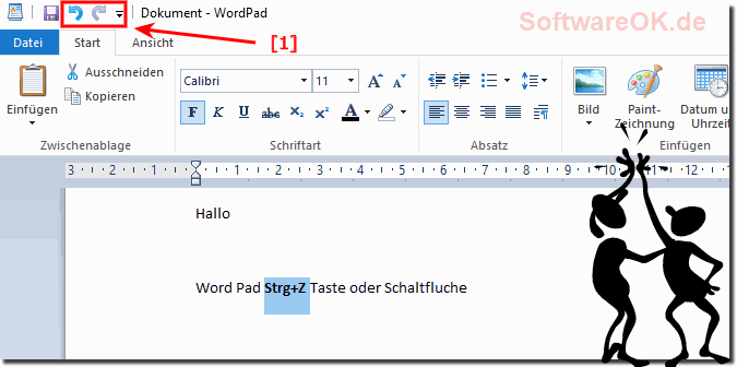 Rckgngig machen WordPad bei Windows 10!