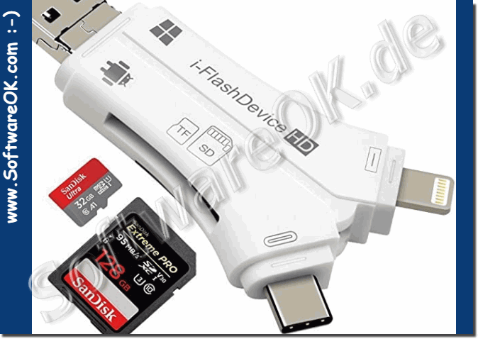Ein USB 3.0 SD Karten Adapter als Beispiel fr Windows und Andrioid!