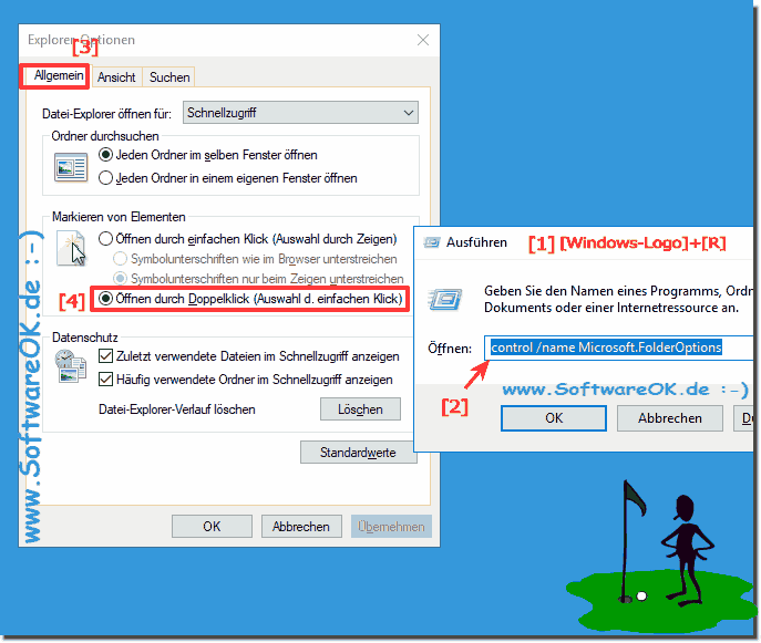 Windows Maus ffnet Dateien bei einem klick!