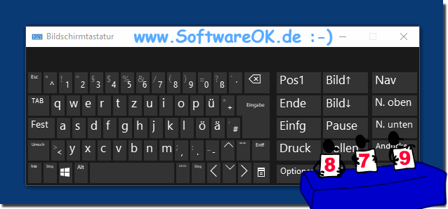 Virtuelle Software Tastatur als Ersatz fr eine Hardwaretastatur!
