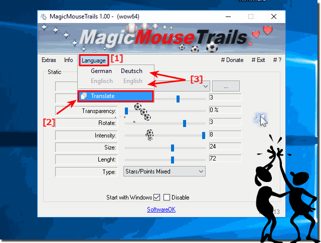 TranslateMagic-Mouse-Trails in my language!