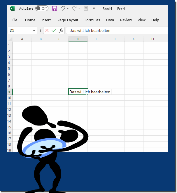 In Excel eine Zelle bearbeiten!