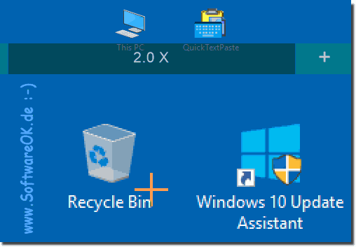 Bildschirmlupe unter Windows 10 bei Vergrerungsfaktor 2x! 