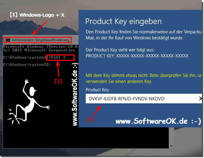 ndern des Product Keys via SLUI-3!
