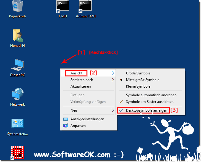 Desktop Symbole und Verknpfungen am Windows-10 Desktop!