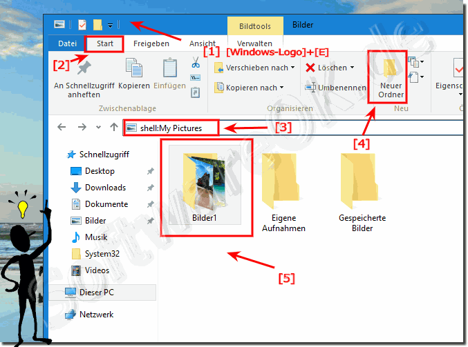 Desktophintergrund-Diashow Ordner fr Windows 10!