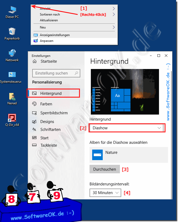 Erstellen Bilder fr den Windows-10 Desktop Hintergrund!