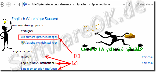 Primre Sprache in Windows 10 festlegen!