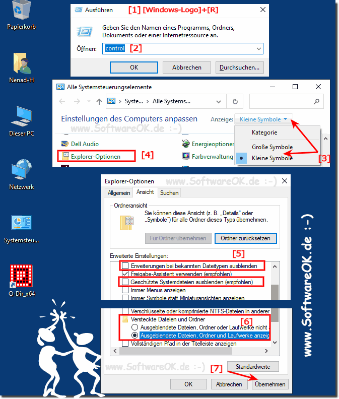 Versteckte Dateien und Ordner in Windows-10!