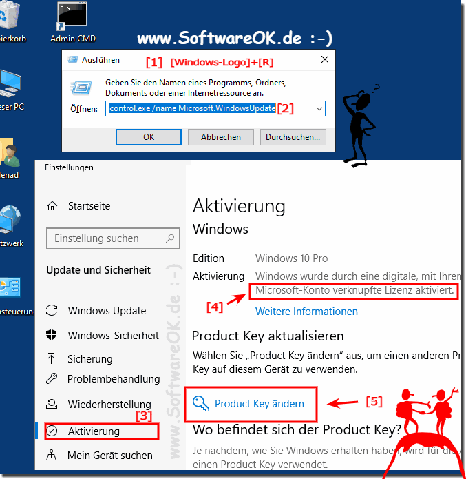 Windows 10 Aktivierungsstatus sehen und Produkt Key ndern!