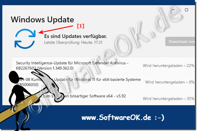 Es sind Updates verfgbar unter Windows 11!