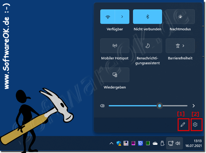 Schnelleinstellungen in Windows 11 ffnen / anpassen!