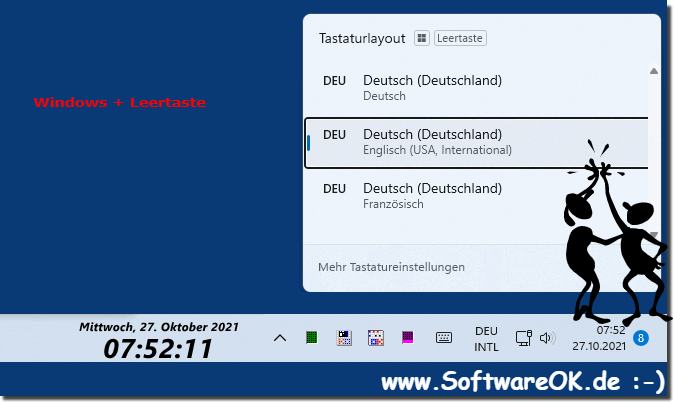 Windows 11 Tastenkrzel fr Taskleisten-Tastatur-Layout!