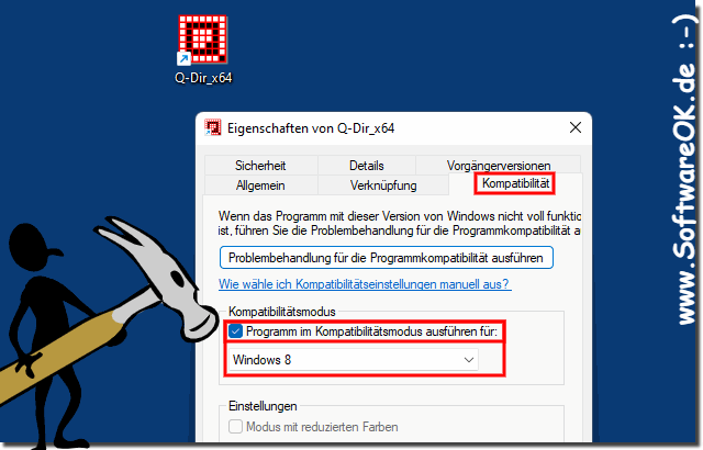 Windows Kompatibilittsmodus unter Windows 11!