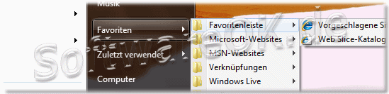  Favoriten im Windows 7 Startmen