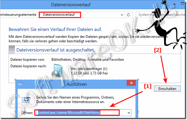 Das automatischen Sichern und Erstellen eines Verlaufs fr Dateien in Windows-8