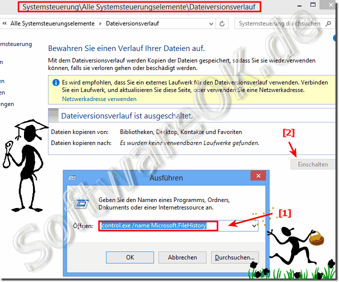 Der Dateiversionsverlauf in Windows-8.1 fr Backups und Sicherheitskopien!