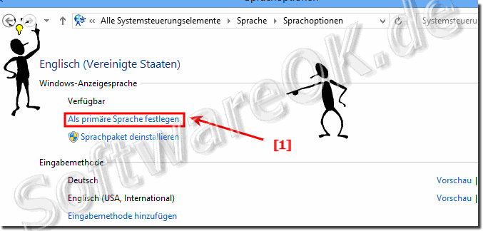 Primre Sprache in Windows 8.1 festlegen