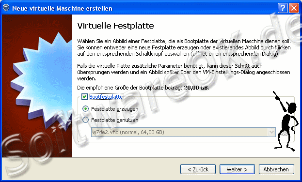 Virtuelle Festplatte fr Windows-8