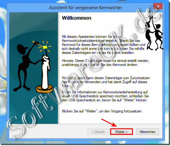 Windows 8.1 / 8 Assistent fr vergessene Kennwrtert!