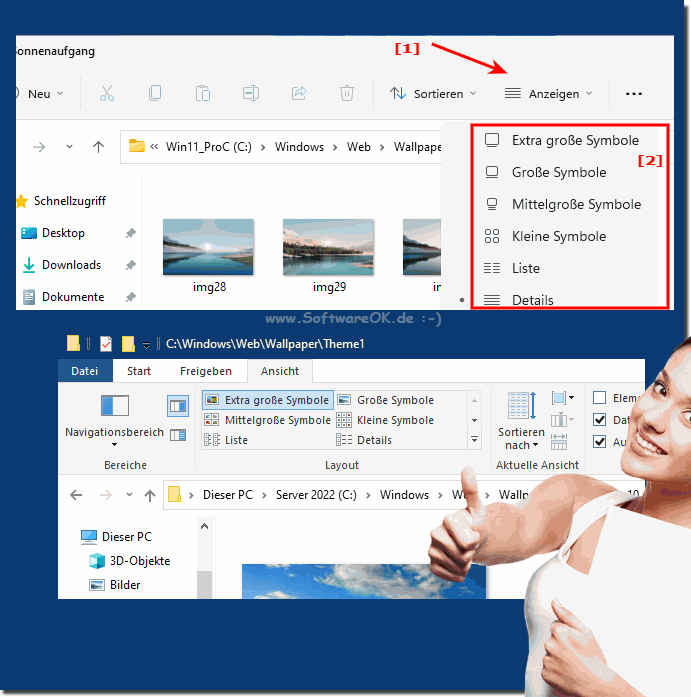 Bilder im Windows-Explorer anzeigen!