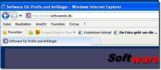 IE (version 8) auf XP bringt beim Aufruf von Webseiten 
