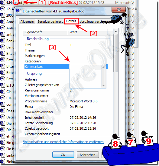 Kann ich in Windows-XP einen Kommentar zu den Dateien hinzufgen?