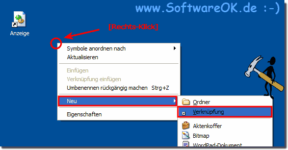 Windows Bildschirmauflsung Verknpfung!