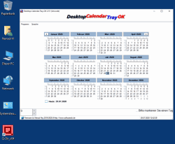 Kleiner Kalender am Windows Desktop