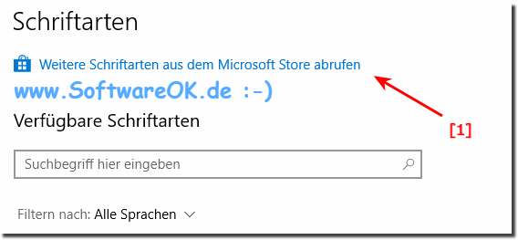 Installieren Sie Schriftarten ber Microsoft Store!