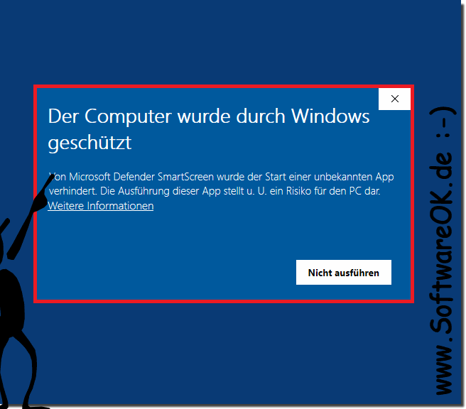 Der Computer wurde durch Windows geschtzt abstellen (deaktivieren)!