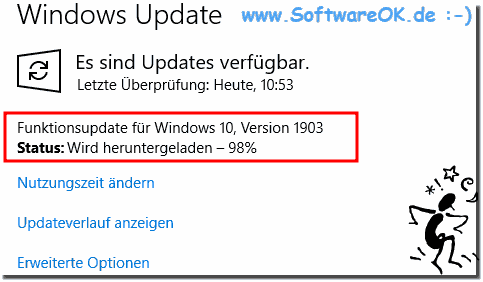 Status: Wird heruntergeladen - 98 Prozent Windows 10 hngt!
