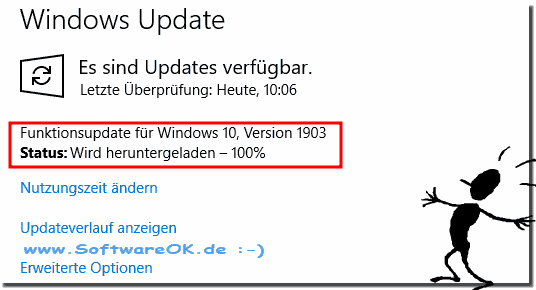 Windows 10: Wird heruntergeladen hngt bei 100 Prozent!