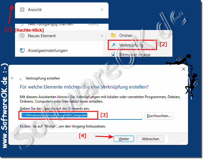 Alter Datei Explorer Windows 11 Desktop Verknpfung!