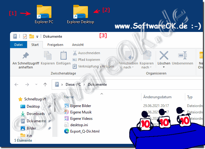 Alter Datei Explorer ber den Windows 11 Desktop Starten!