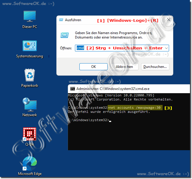 Passwort nderung Aufforderung  unter Windows 11?