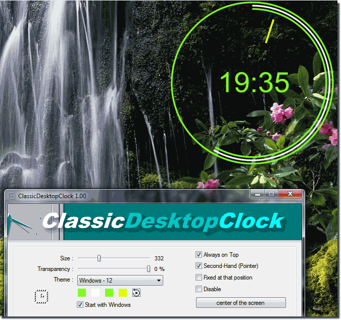download the last version for windows ClassicDesktopClock 4.44