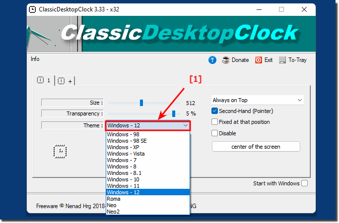 ClassicDesktopClock 4.41 download the new for windows