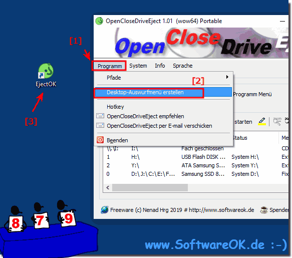 instaling OpenCloseDriveEject 3.21
