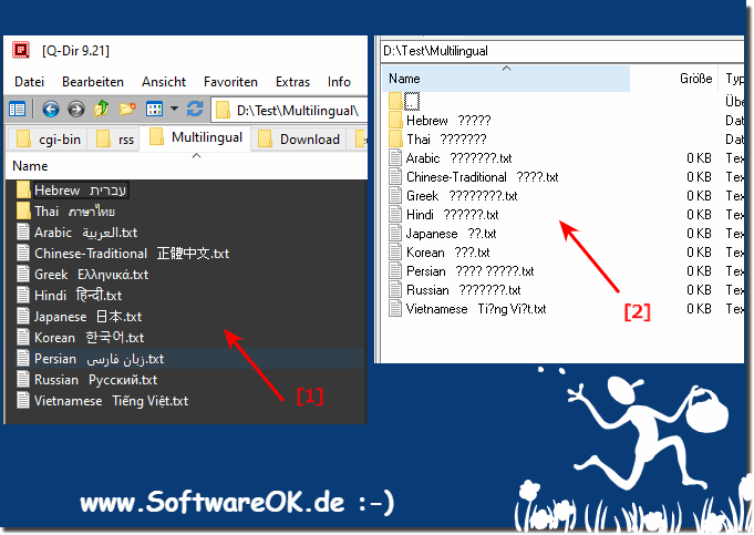 Voller Unicode Zeichensatz im Quad-Explorer fr MS Windows OS!