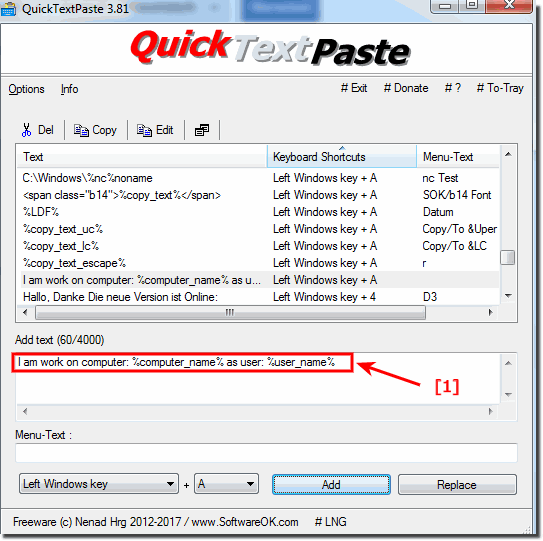 QuickTextPaste 8.66 instal the new
