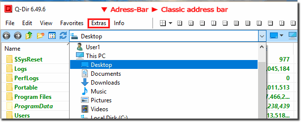 Klassische Adressleiste unter Windows!